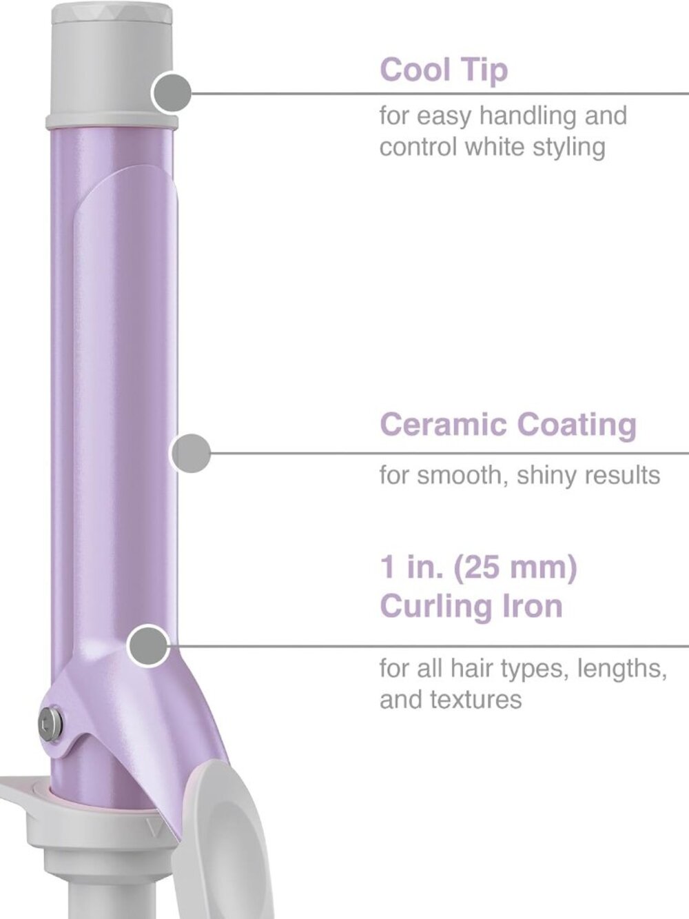 Style Chemistry Conair 1 Inch Curling Wand Attachment Compatible w Starter Pack